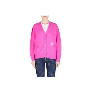 Dsquared2 Fuchsia Contrast Cardigan , Pink , Dames , Maat: 2XS