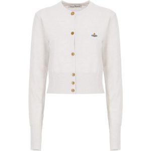 Vivienne Westwood, Dames, Truien, Grijs, Maat: M Wol,