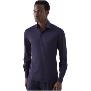 Brunello Cucinelli, Heren, Tops, Blauw, Maat: 3XL Katoen,