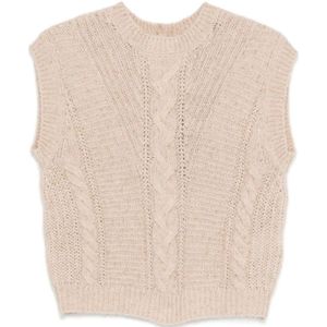 Max Mara Studio, Dames, Truien, Beige, Maat: S Polyamide,