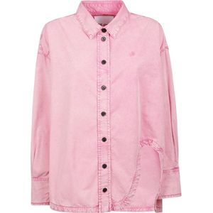 The Attico - Diana Shirt Jacket - Jassen - Roze - Katoen