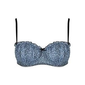 Pinko Polkadot Balconette Bh , Blue , Dames , Maat: M