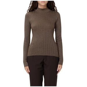 Brunello Cucinelli, Dames, Truien, Bruin, Maat: L