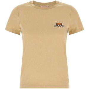 Kenzo, Dames, Tops, Beige, Maat: S Katoen,