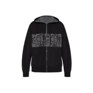 Versace Wollen hoodie , Black , Heren , Maat: M