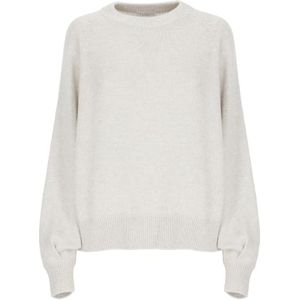 Brunello Cucinelli, Dames, Truien, Grijs, Maat: S Zijde,