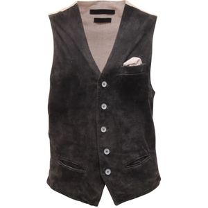 The Jack Leathers, Heren, Pakken, Zwart, Maat: M Katoen,