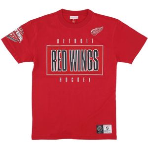 Mitchell & Ness, Heren, Tops, Rood, Maat: L Katoen,