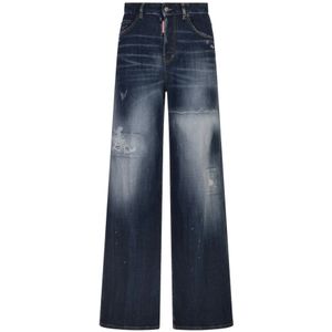 Dsquared2, Dames, Jeans, Blauw, Maat: XS Katoen,