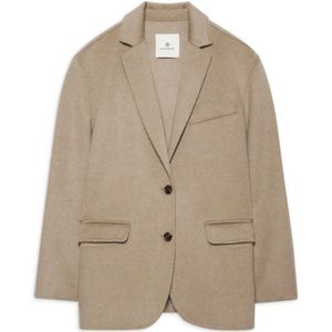Anine Bing, Dames, Jassen, Beige, Maat: S