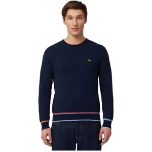 Harmont & Blaine, Heren, Truien, Blauw, Maat: M Katoen,