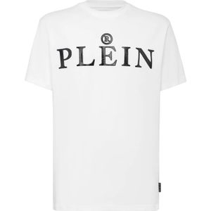 Philipp Plein, unisex, Tops, Wit, Maat: 2XL Katoen,