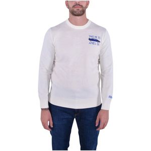 MC2 Saint Barth, Heren, Sweatshirts & Hoodies, Wit, Maat: XL Wol,