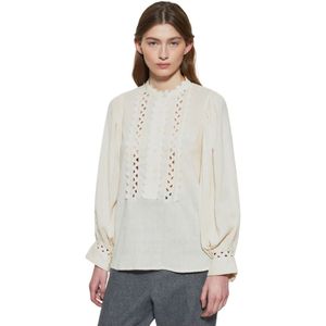 Antik Batik, Dames, Blouses & Shirts, Beige, Maat: M Katoen,