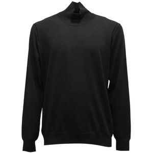Paolo Pecora, Heren, Truien, Zwart, Maat: XL Wol,