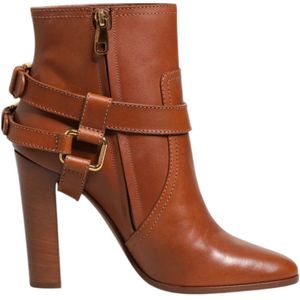 Dolce & Gabbana, Dames, Schoenen, Bruin, Maat: 35 EU Leer,