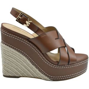 Michael Kors, Dames, Schoenen, Bruin, Maat: 38 1/2 EU Leer,