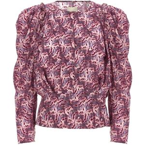 Isabel Marant, Dames, Blouses & Shirts, Veelkleurig, Maat: S Zijde,