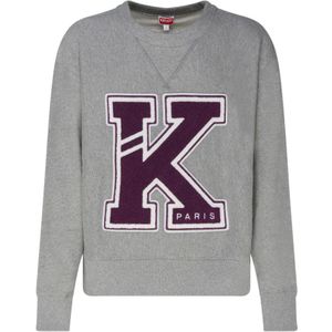 Kenzo - Varsity - Hoodie - Grijs - Katoen