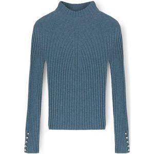 Motivi, Dames, Truien, Blauw, Maat: XS Wol,