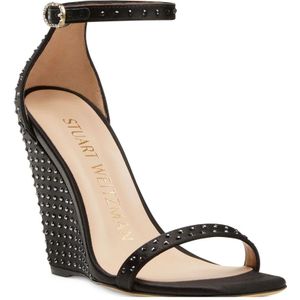 Stuart Weitzman, Dames, Schoenen, Zwart, Maat: 36 EU Satijn,