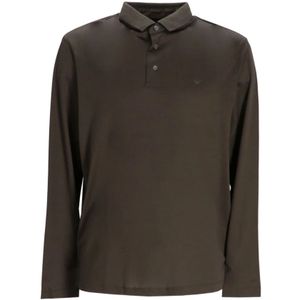 Emporio Armani, Heren, Tops, Bruin, Maat: 2XL Katoen,