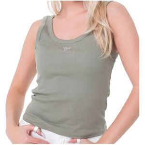 Guess - Triangle Bling Rib - Mouwloos T-shirt - Groen