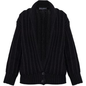 Dolce & Gabbana, Dames, Truien, Zwart, Maat: XS Wol,