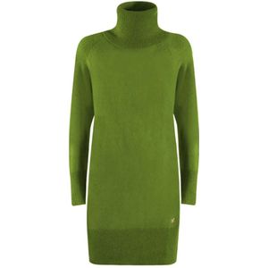 YES Zee, Dames, Jurken, Groen, Maat: M Viscose,