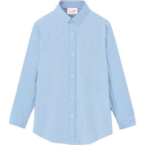 MC2 Saint Barth, Dames, Blouses & Shirts, Blauw, Maat: S