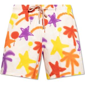 Palm Angels, Heren, Badkleding, Veelkleurig, Maat: L Leer,