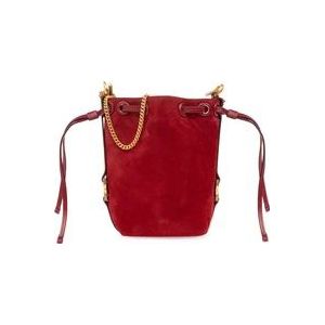 Chloé ‘Marcie Micro’ bucket tas , Red , Dames , Maat: ONE Size