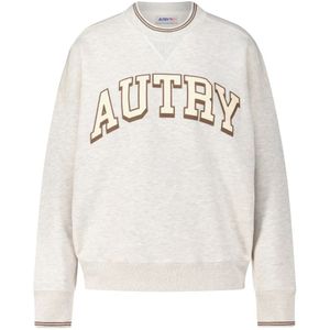 Autry, Dames, Sweatshirts & Hoodies, Grijs, Maat: M Katoen,