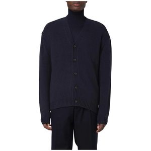 Paolo Pecora, Heren, Truien, Blauw, Maat: XL Wol,