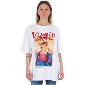 Frankie Morello, Dames, Tops, Wit, Maat: XS Katoen,