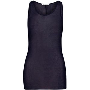Ami Paris, Dames, Tops, Blauw, Maat: S Viscose,
