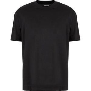 Emporio Armani, Heren, Tops, Zwart, Maat: S Jersey,
