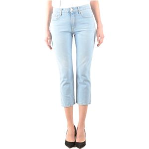 Msgm, Dames, Jeans, Blauw, Maat: XS Denim,