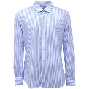 Mazzarelli, Heren, Overhemden, Blauw, Maat: XL