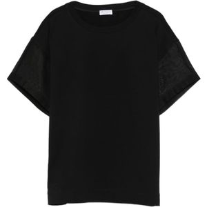 Brunello Cucinelli, Dames, Blouses & Shirts, Zwart, Maat: L Katoen,