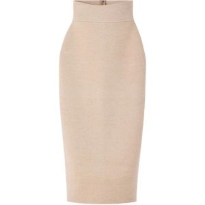 Jacquemus, Dames, Rokken, Beige, Maat: M Wol,