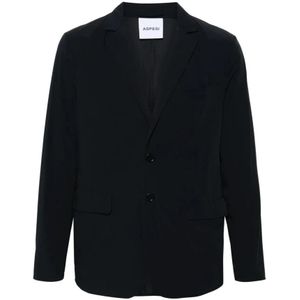 Aspesi, Heren, Jassen, Blauw, Maat: S Nylon,