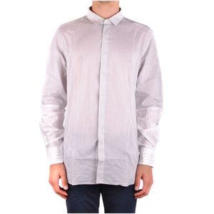 Neil Barrett, Heren, Overhemden, Grijs, Maat: XL Katoen,