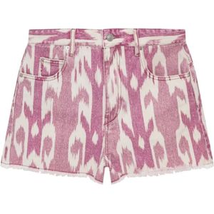 Marant étoile, Dames, Korte broeken, Roze, Maat: 2XS Denim,