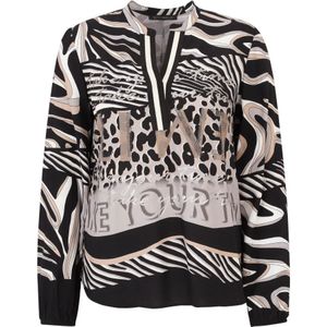 Blouse - Dierenprint - Lange Mouwen - Casual Look - Elegante Snit