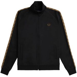 Fred Perry, Heren, Sweatshirts & Hoodies, Zwart, Maat: XL Katoen,