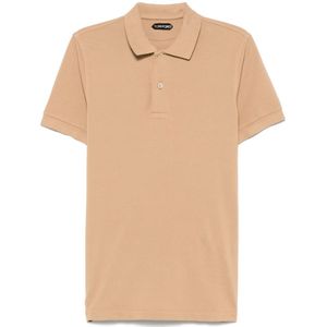 Tom Ford, Heren, Tops, Beige, Maat: 3XL Katoen,