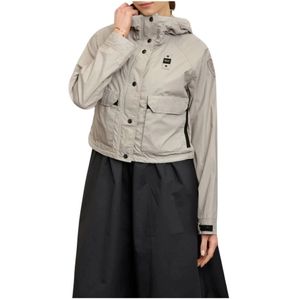 Blauer, Dames, Jassen, Grijs, Maat: S Katoen,