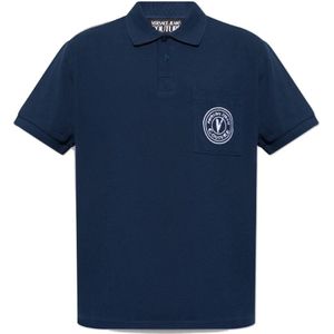 Versace Jeans Couture - Logo Polo - Marineblauw - Heren Poloshirt