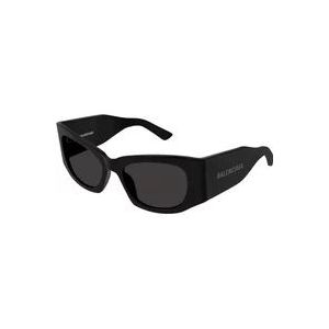 Balenciaga Zwarte zonnebril met accessoires , Black , Dames , Maat: 54 MM